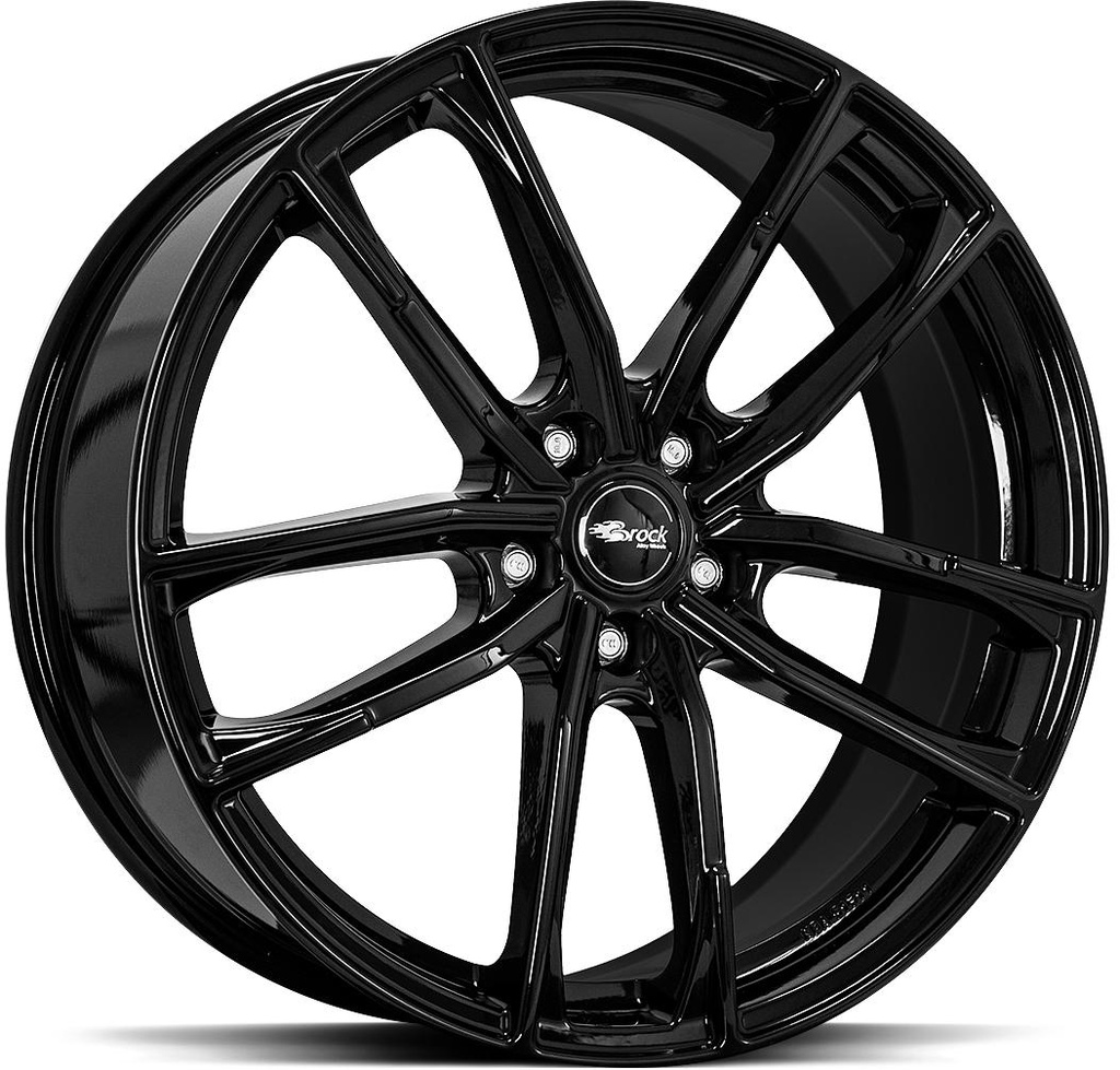 BROCK B38 SHINY BLACK 8x18 5/112 ET44 CB57.1