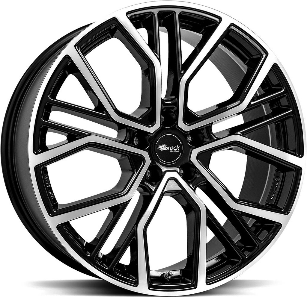 BROCK B41 BLACK FULL POL 10.5x22 5/130 ET55 CB71.6