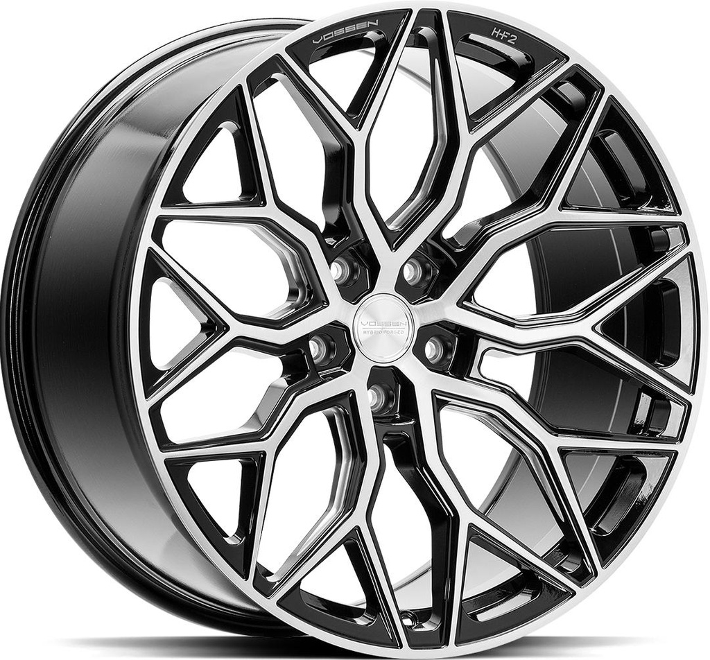 VOSSEN HF2 BRUSH GLOSS BLACK 9.5x19 5/120 ET40 CB72.6