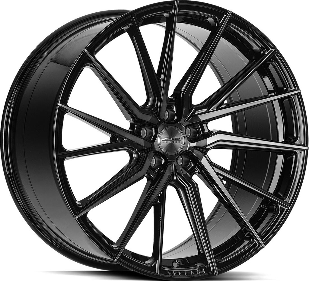 VOSSEN HF4T DOUBLE TINTED GLOSS BLACK 10.5x20 5/112 ET30 CB66.6