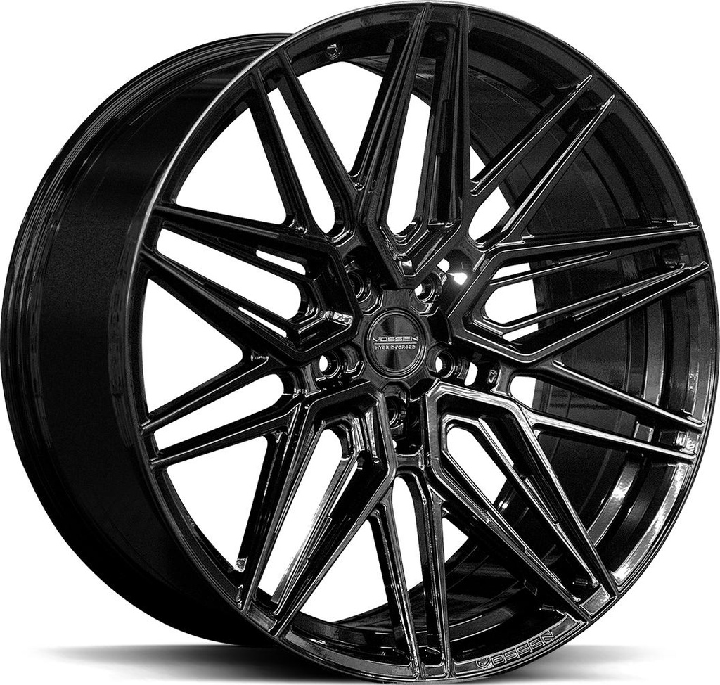 VOSSEN HF7 GLOSS BLACK 9.5x19 5/112 ET45 CB66.6