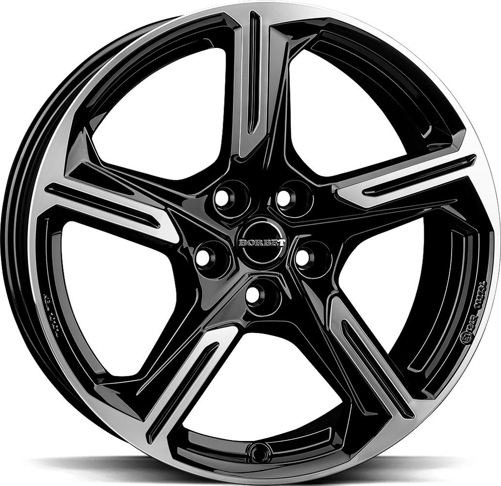 BORBET XE1 BLACK POL 7.5x18 5/112 ET23 CB66.6