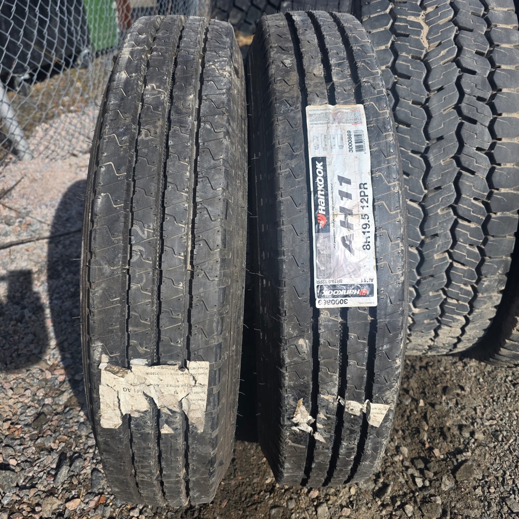 8R19.5 12pr HANKOOK AH11 Ajamaton KA-rengas Ohjaava DOT-12