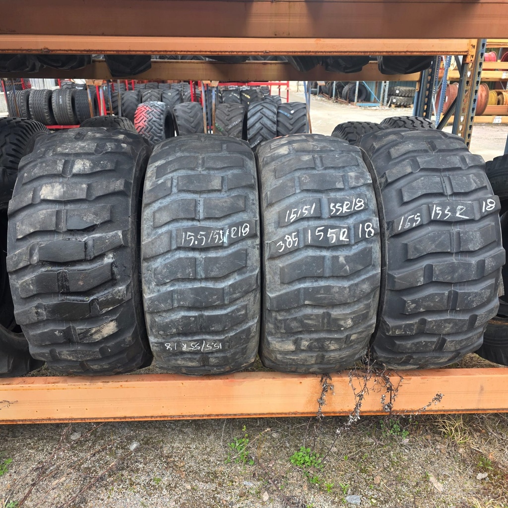 15.5/55R18 134E/14PR DUNLOP  SP PG7  Käytetty rengas DOT-18  12-14mm