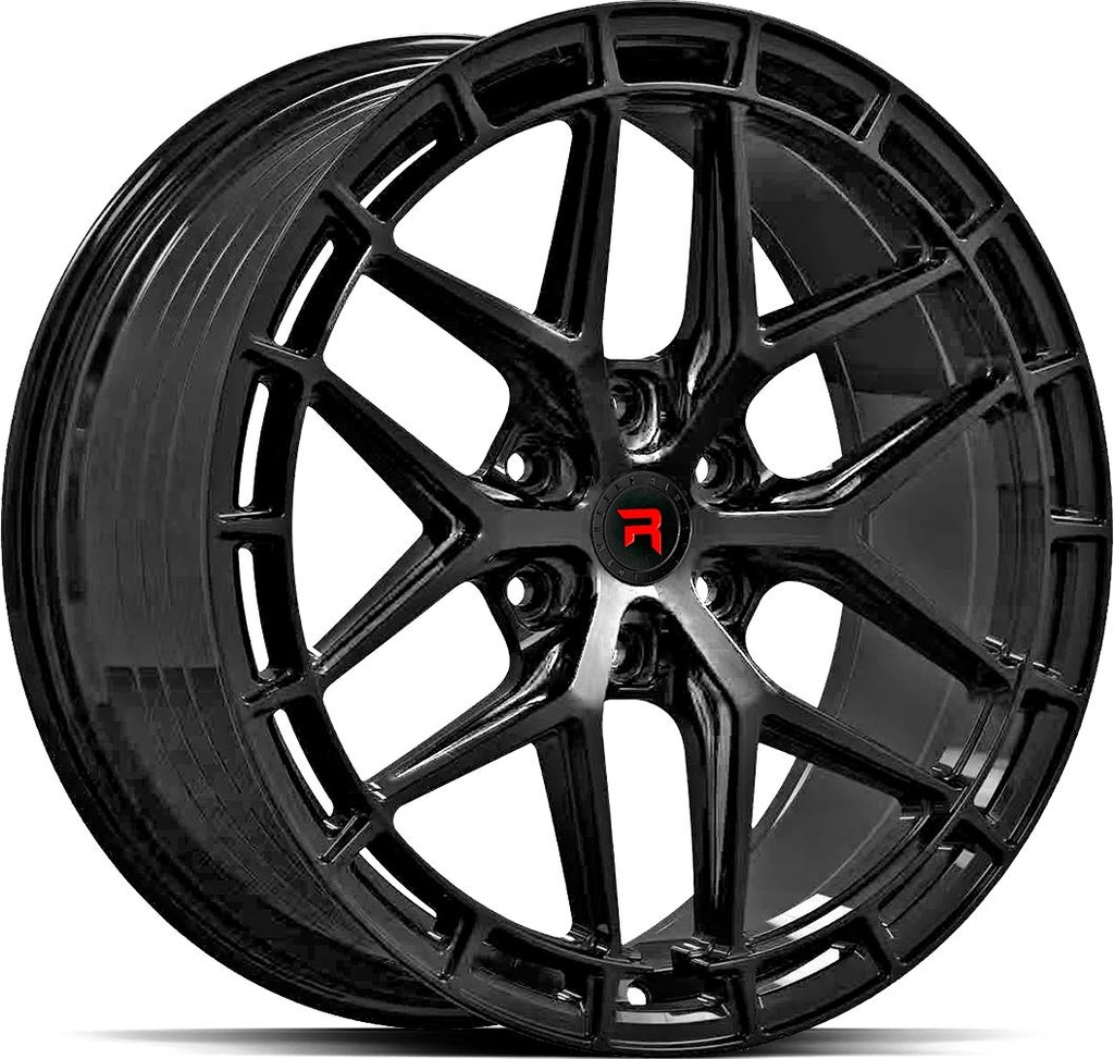 R-SERIES R21 GLOSS BLACK 8x18 5/120 ET50 CB65.1