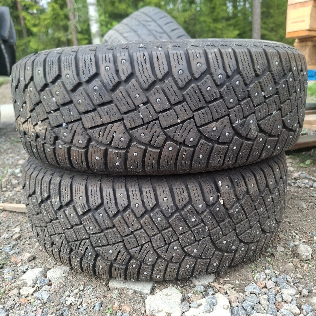 195/65R15 95T XL Continental IceContact 2 Käytetty nastarengas 6,5mm DOT-17