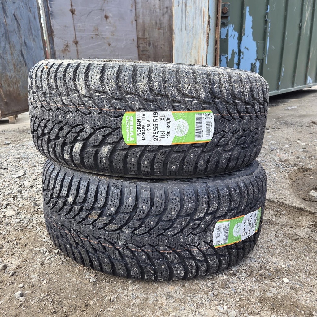 275/55R19 115T XL Nokian Hakkapeliitta 9 SUV Käytetty nastarengas Ajamaton DOT-17