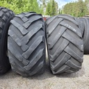 18-20 10PR Pneumant Käytetty työkoneen rengas 10-18mm (Vanhat, Toinen kulunut epätasaisesti, Sisärenkailla asennus)
