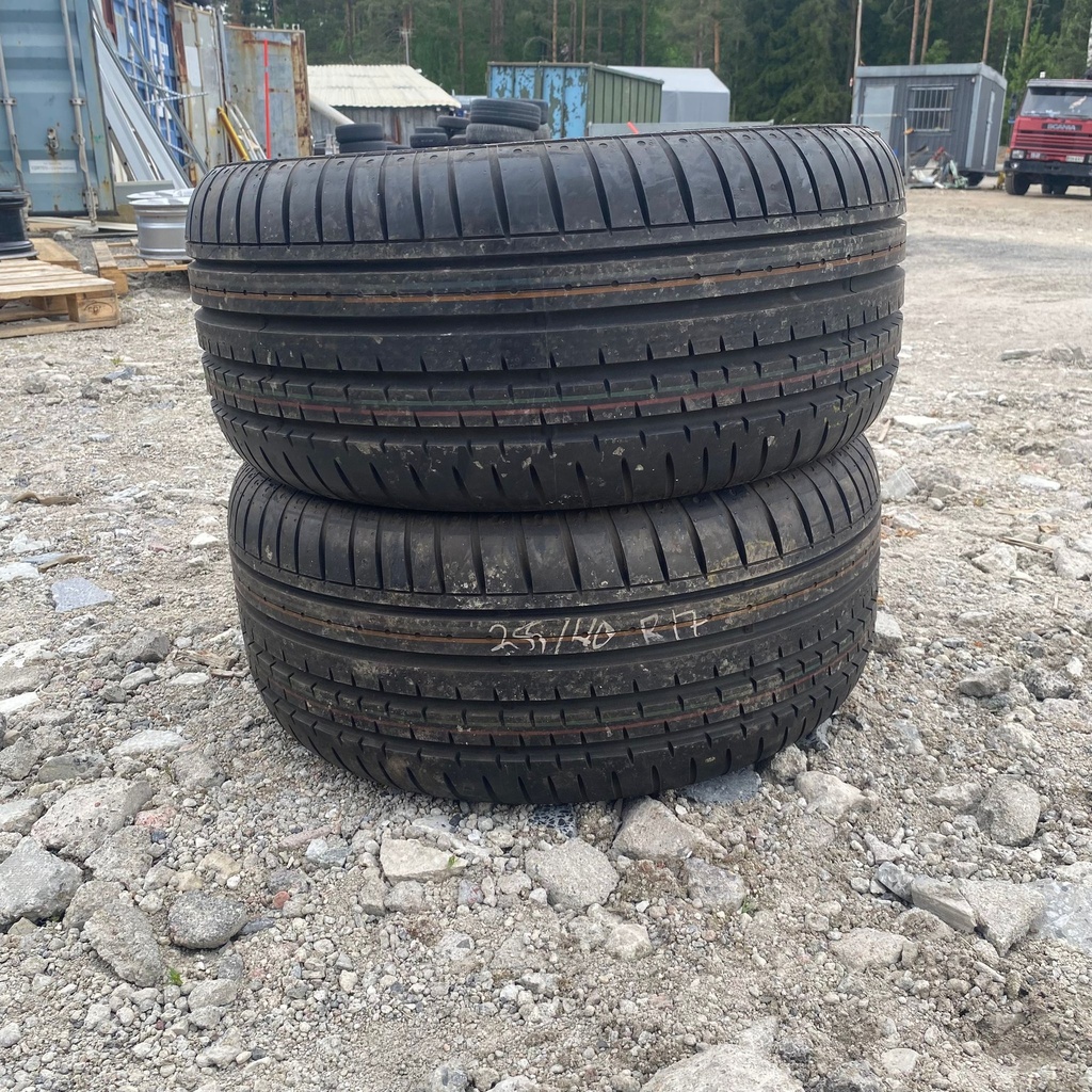 255/40R17 94V Continental SportContact 2 SSR Käytetty kesärengas Ajamaton DOT-11