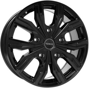 ROMAC TORQUE GLOSS BLACK 6.5x16 5/160 ET50 CB65.1