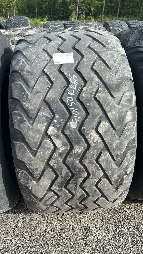 710/50R26.5 170D Vredestein Flotation Pro Käytetty rengas DOT-13 16mm (Asennus sisärenkaalla)