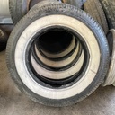 5.90-15 4pr FIRESTONEN KÄYTETYT VALKOSIVU RÄTTIRENKAAT  4mm (Ei pykimää, 2kpl Hivenen laitakuluneet)