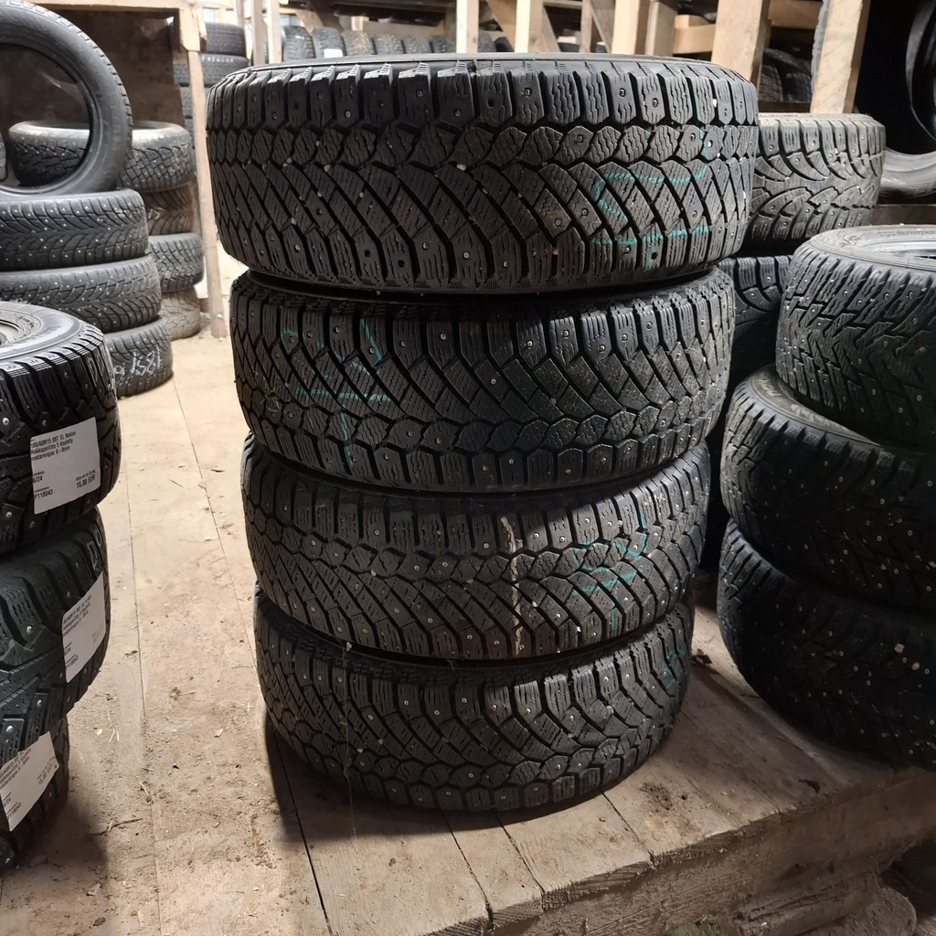 185/60R15 88T XL Continental IceContact Käytetty nastarengas 6-7mm DOT-11 ja -12