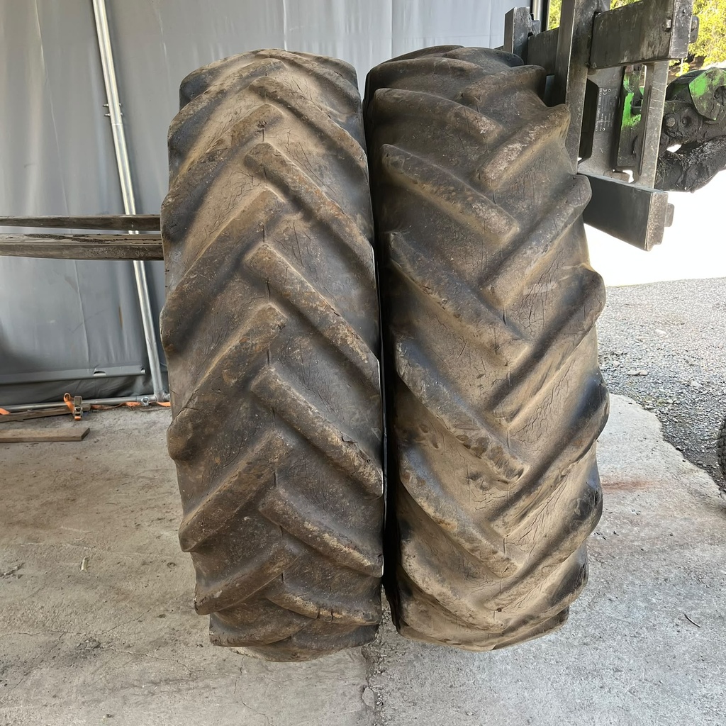16.9-34 8PR GoodYear Traction Sure Grip Käytetty rengas 14mm Vanha (EI TAKUUTA)