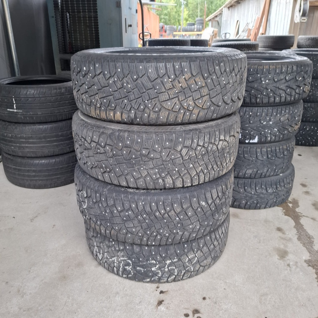 235/60R18 107T XL Continental Icecontact 2 Käytetty nastarengas 5-6mm DOT-20