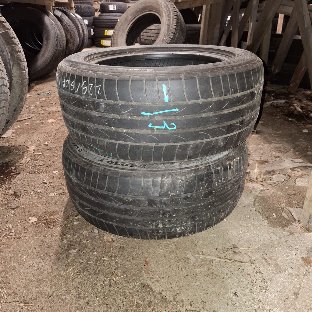 225/50R16 92V Bridgestone Potenza RE050 Käytetty kesärengas 3mm DOT-13 (laita kulumaa)