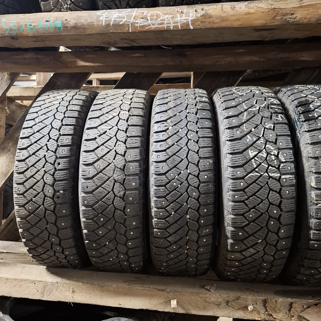 155/65R14 75T Continental IceContact Käytetty nastarengas 5-6mm DOT-14