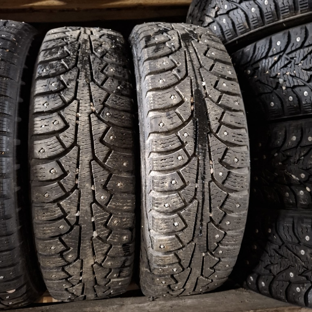 155/65R14 75T Nokian Hakkapeliitta 5  Käytetty nastarengas 6mm DOT-11