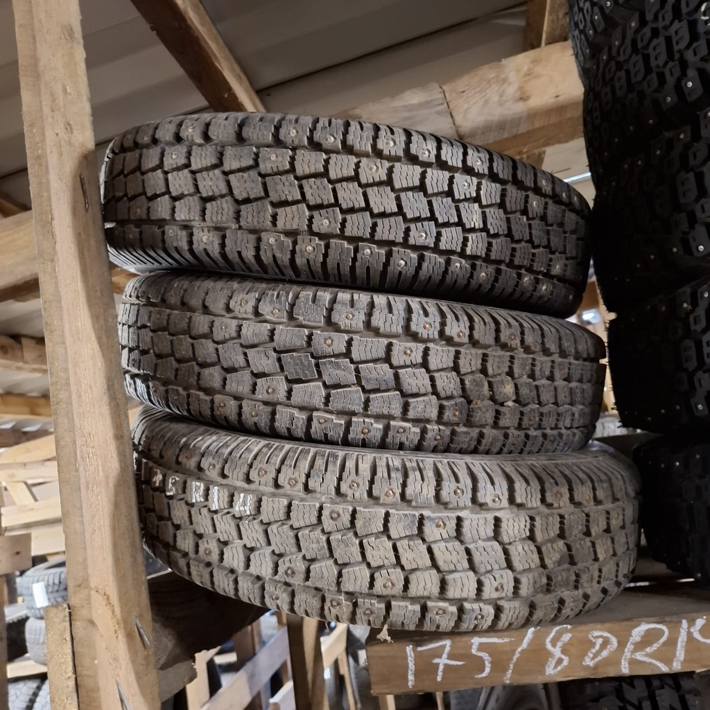 175/80R14 88Q Hankook Zowac HPW401 Käytetty nastarengas 8-9mm DOT-02
