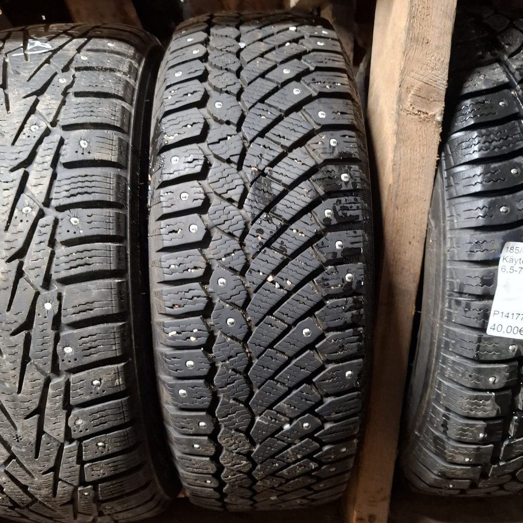 185/65R14 90T XL Continental IceContact Käytetty nastarengas 8mm DOT-11