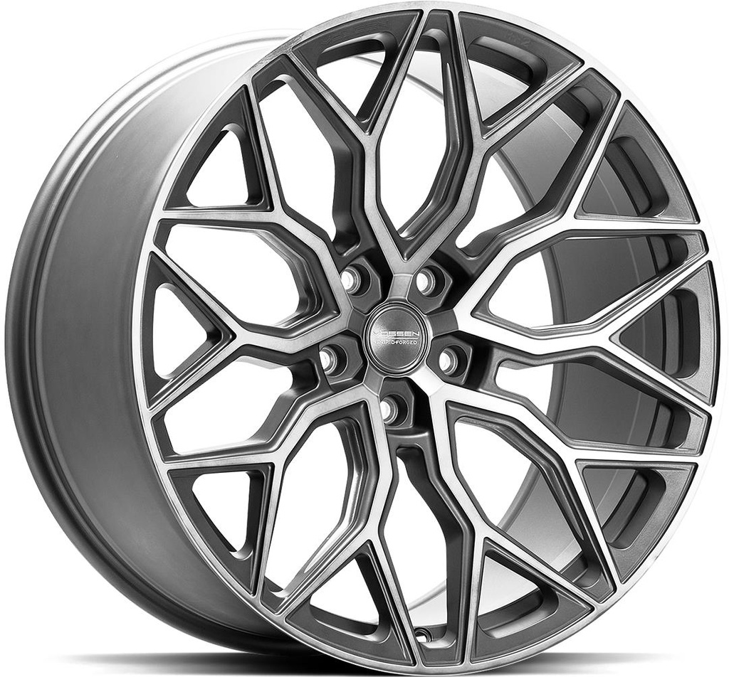 VOSSEN HF2 TINTED MATT GUN METAL 10.5x22 5/112 ET30 CB66.6