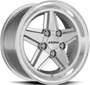 RONAL R9 SILVER RIM LIP CUT 7x16 5/112 ET23 CB66.5