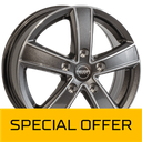 MEGA WHEELS HERCULES 5 ANTHRACITE GREY FRONT POLISHED 6.5x16 5/160 ET53 CB65.1