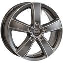MEGA WHEELS HERCULES 5 ANTHRACITE GREY FRONT POLISHED 6.5x16 5/130 ET61 CB89.1