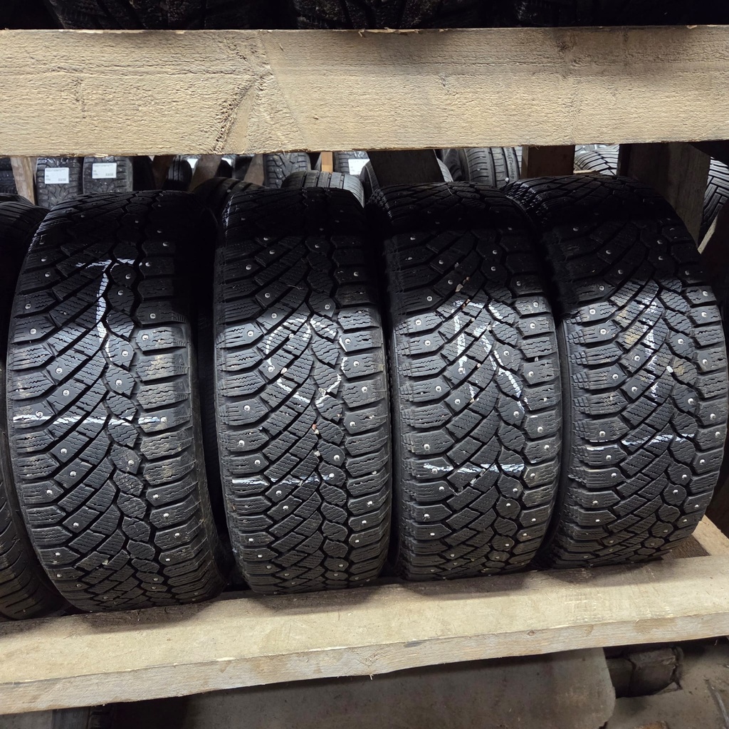 195/55R16 91T Continental IceContact Käytetty nastarengas 7-8mm DOT-14