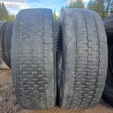 315/70R22.5 PINNOITETTU Käytetty KA-rengas Trailer/Veto 8mm A-RUNKO (KESÄ)