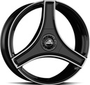GMP A123 PIANO BLACK DIAM 9.5x22 5/112 ET20 CB66.6