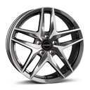 BORBET Z MIST ANTRACITE GLOSS POL 8x19 5/112 ET43 CB66.6