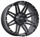 STATUSFÄLGAR D88 FLATBLACK MILLED RIVETS 8x18 5/110-120 ET35 CB74.1