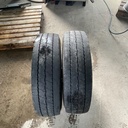 7.50R16 14PR Dunlop SP521 Käytetty KA-rengas Trailer DOT-17 3-4mm